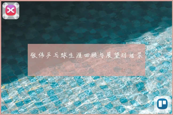 张伟乒乓球生涯回顾与展望对话录